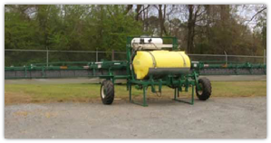 Cajun Ag | Broadcast Hooded Sprayer by Coastal AgroBusiness, Greenville NC